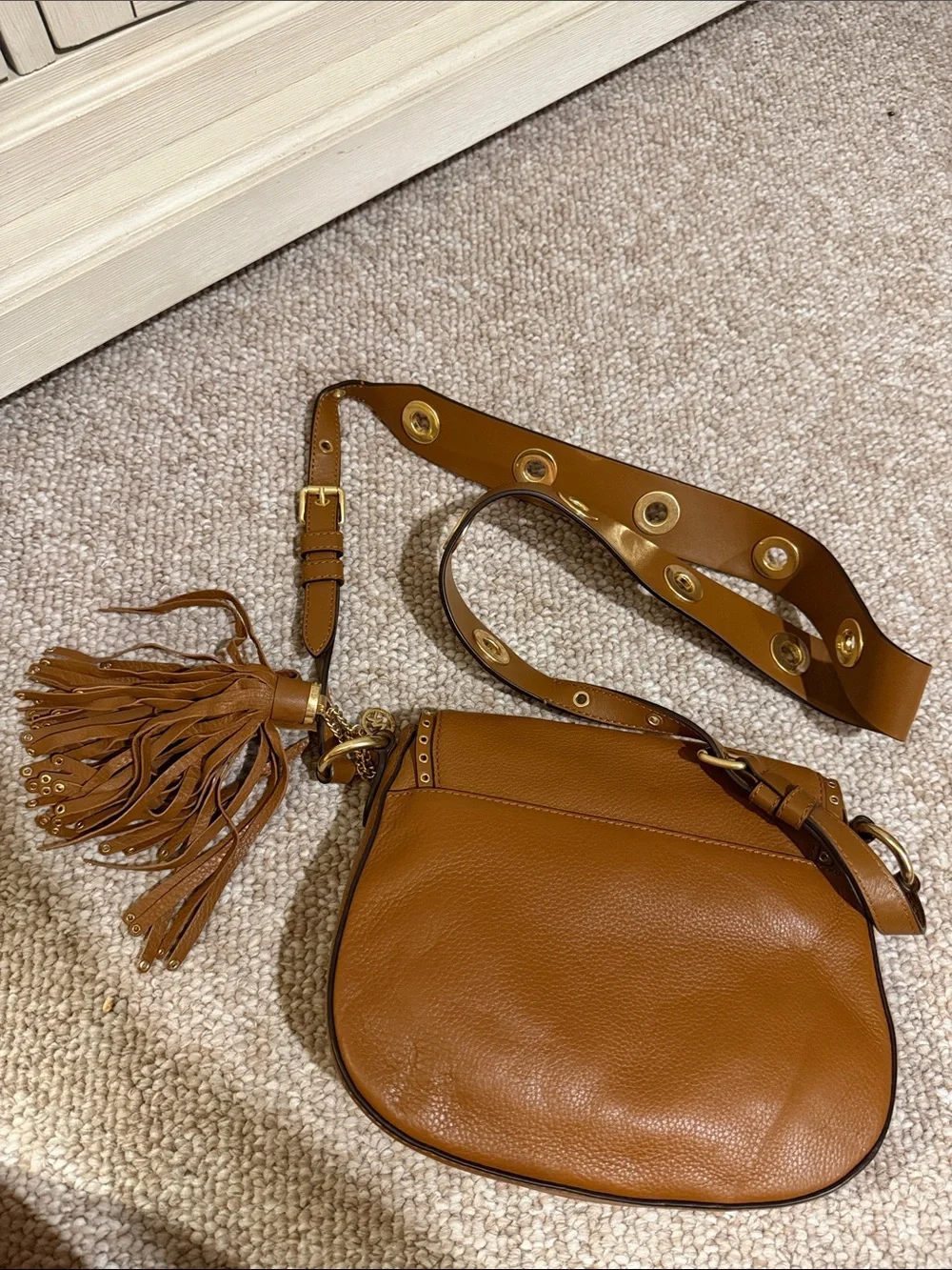 Michael Michael Kors Brooklyn medium saddle bag NWT with Original dust bag